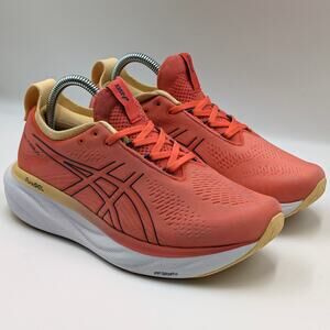 Asics Gel-Nimbus 25 Papaya Dusty Purple Womens 8 Wide (UK 6) Running Shoes